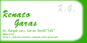 renato garas business card